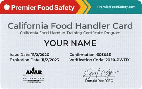 Issuance of Health Card to Food Handler and Steward.